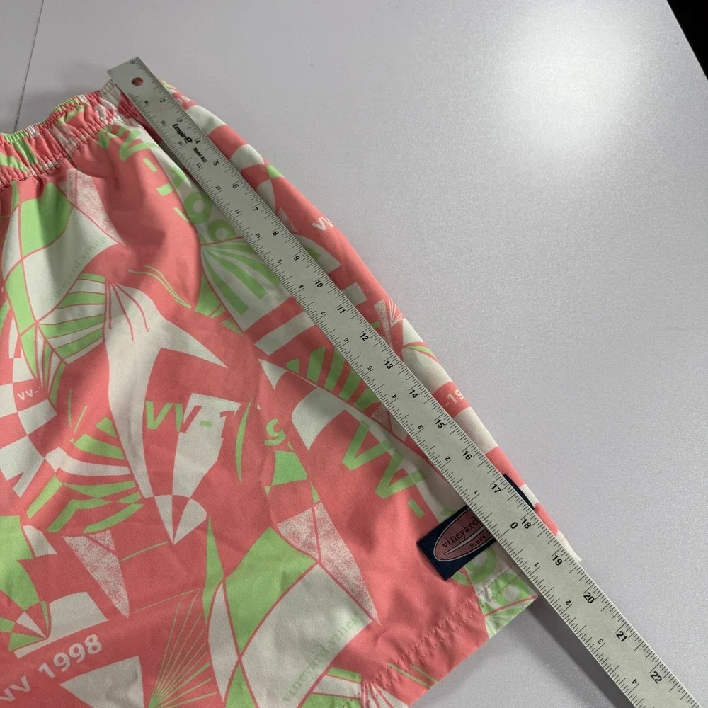 Vineyard Vines Swim Trunks Mens 3XB Big Pink‎ Lined Swimming Hawaiian Floral